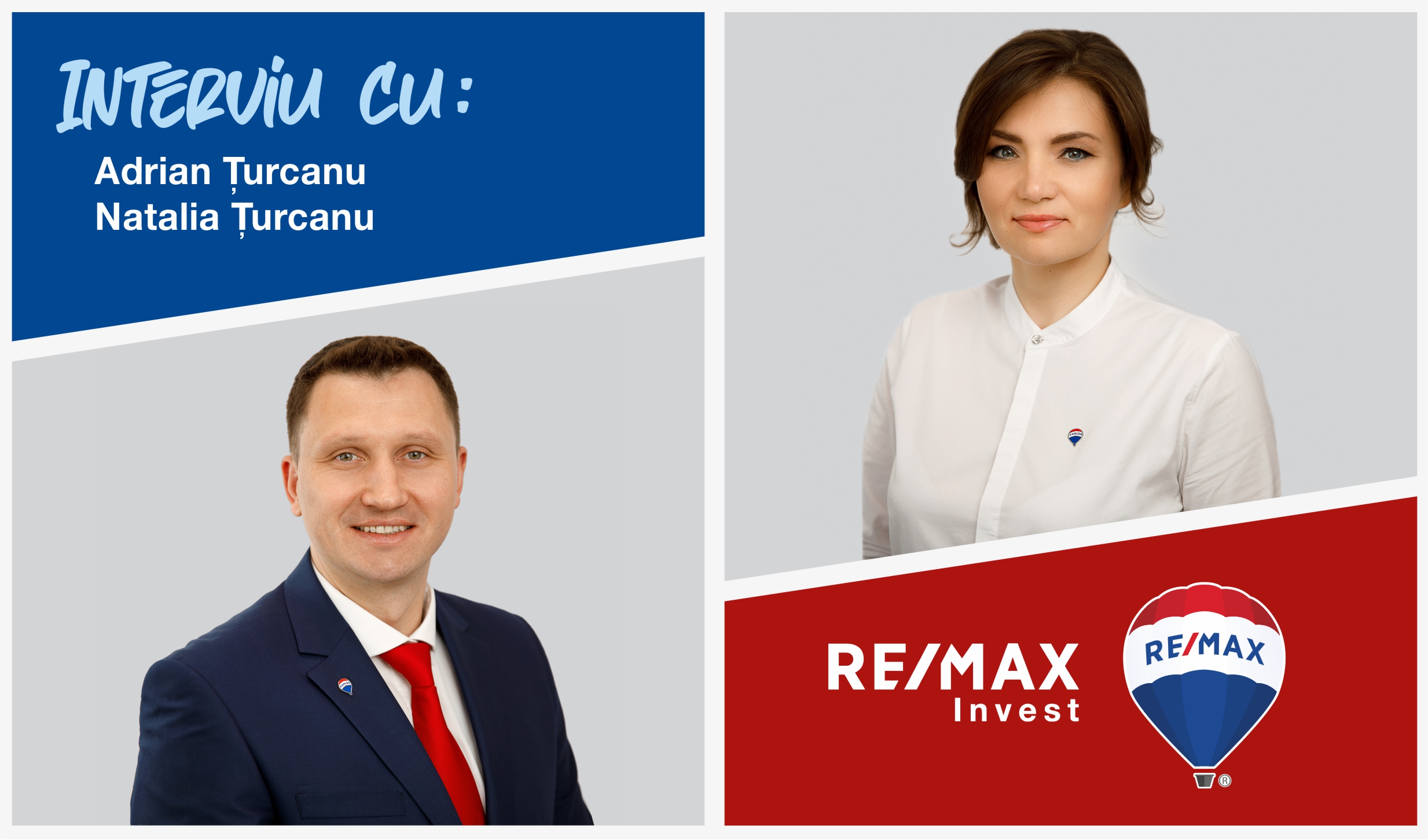 Interviu Natalia și Adrian Țurcanu – Brokeri Owneri RE/MAX Invest, Chișinău